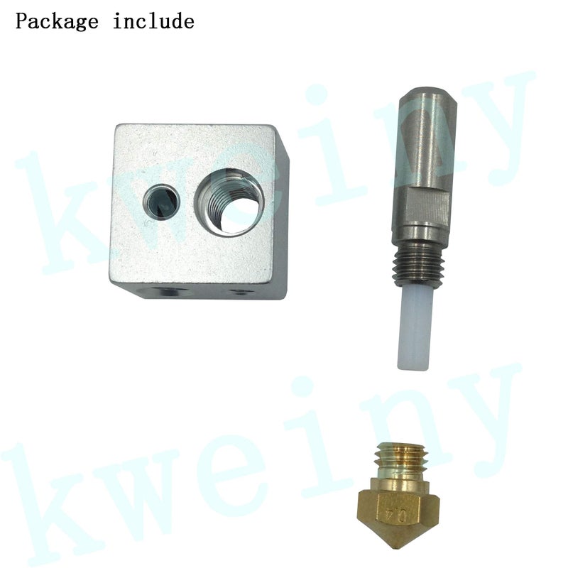 kweiny MK10 Hotend Kit for 3D Printer Fit with M3 and M4 Thermistor - Image 3